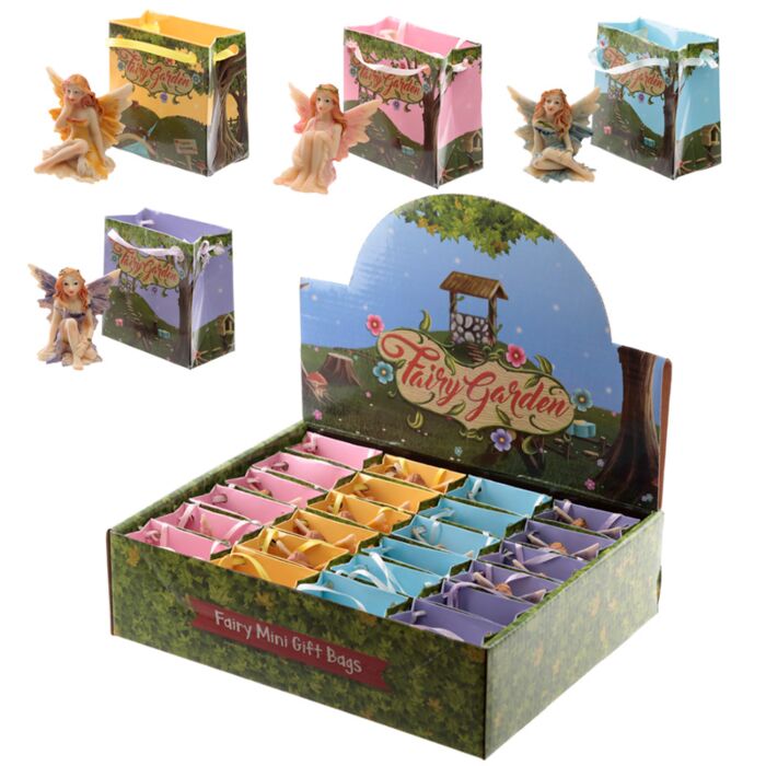 Fada Floral Miniatura em Mini Saco – Fairy Garden Colecionável
