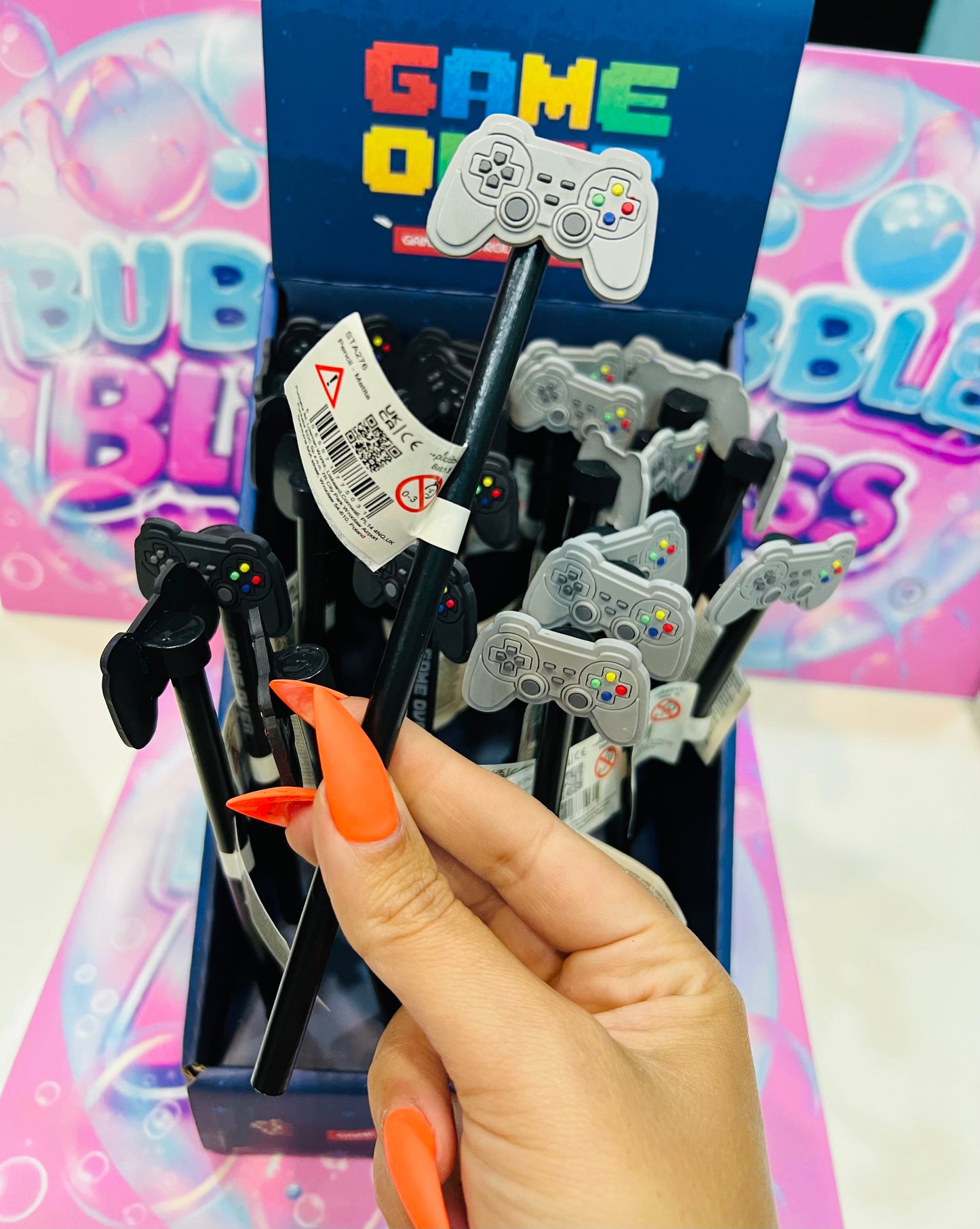 Lápis Game Over com topo PVC