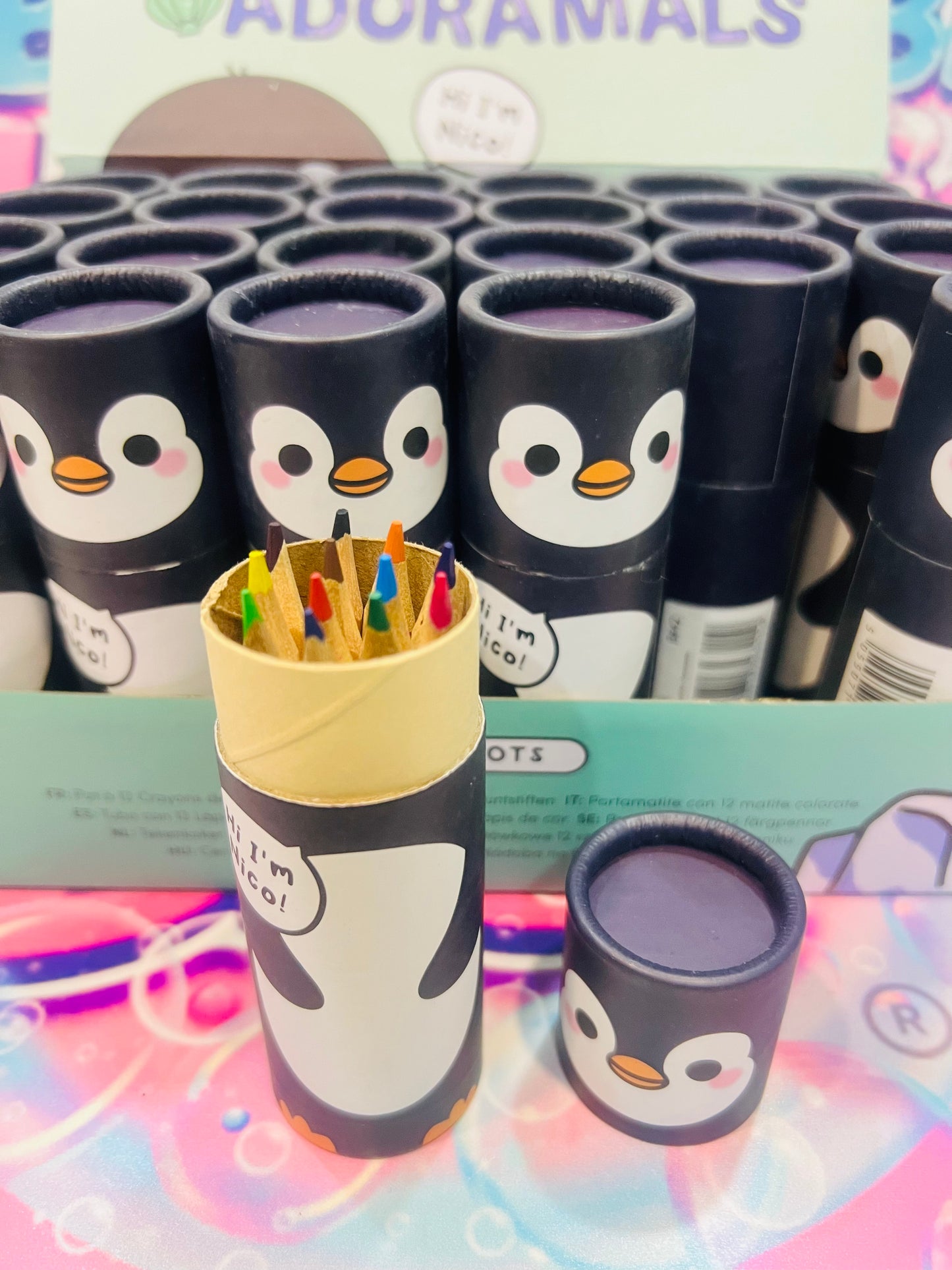 Pinguim - Tubo com 12 lápis de cor