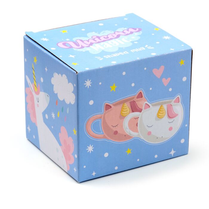 Caneca Cerâmica Unicórnio – Mar Encantado (Rosa ou Branco)