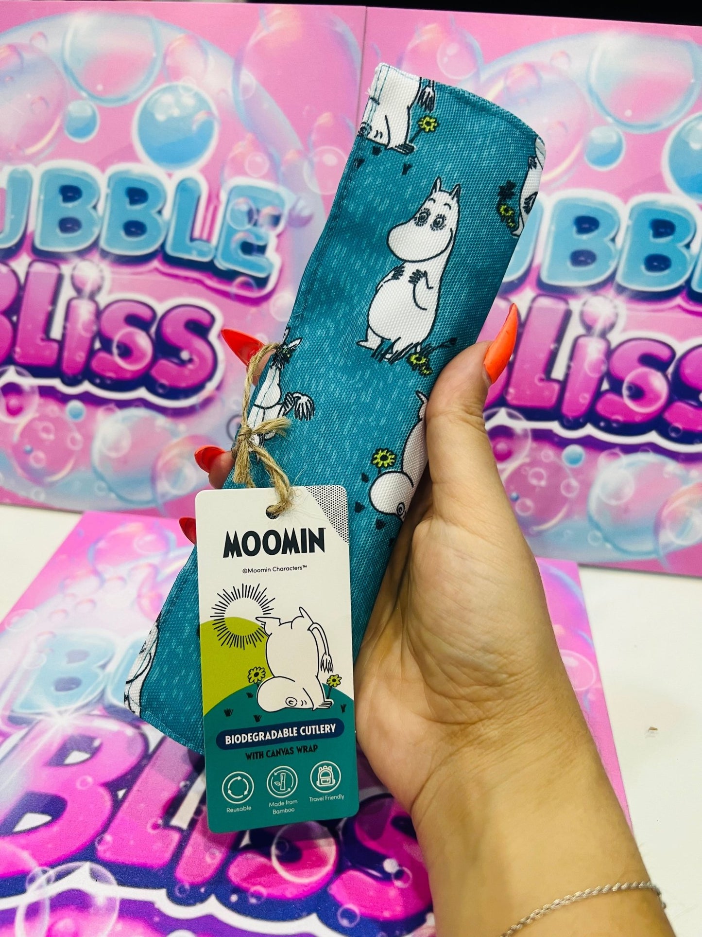 Conjunto Bamboo Talheres - Bubble Bliss