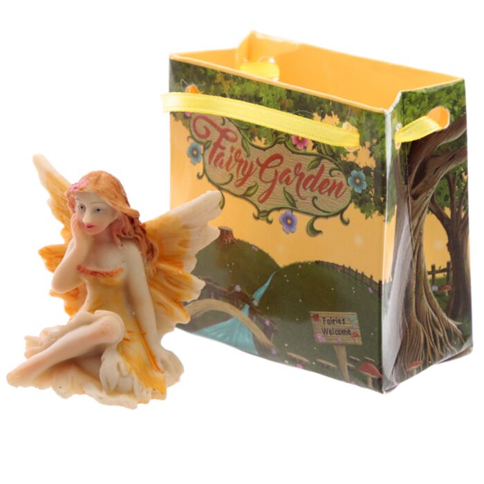 Fada Floral Miniatura em Mini Saco – Fairy Garden Colecionável