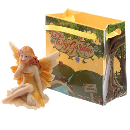 Fada Floral Miniatura em Mini Saco – Fairy Garden Colecionável