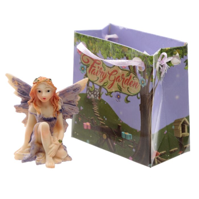 Fada Floral Miniatura em Mini Saco – Fairy Garden Colecionável