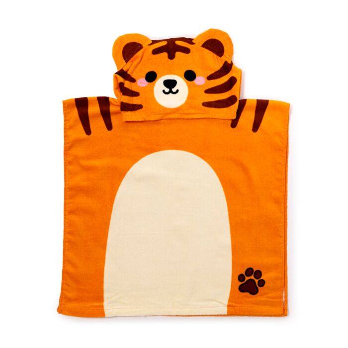 Toalha Infantil com Capuz Alfie Tigre 100% Algodão