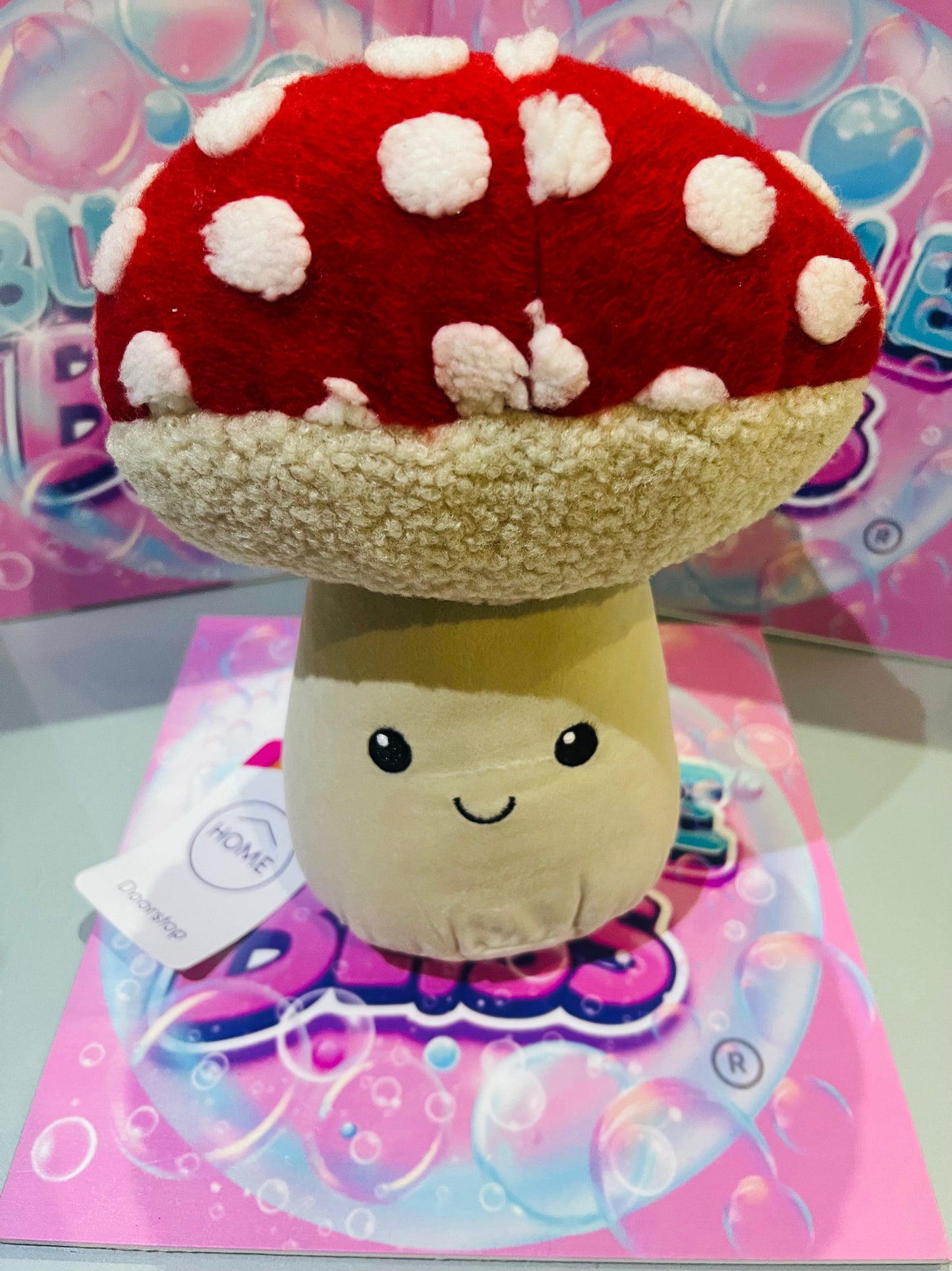 Batente de Porta de Pelúcia Cogumelo