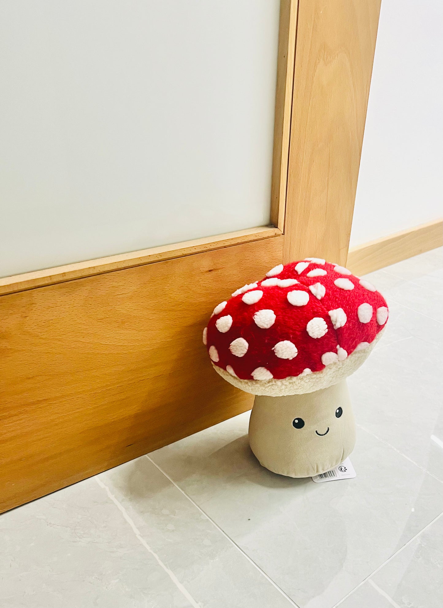 Batente de Porta de Pelúcia Cogumelo