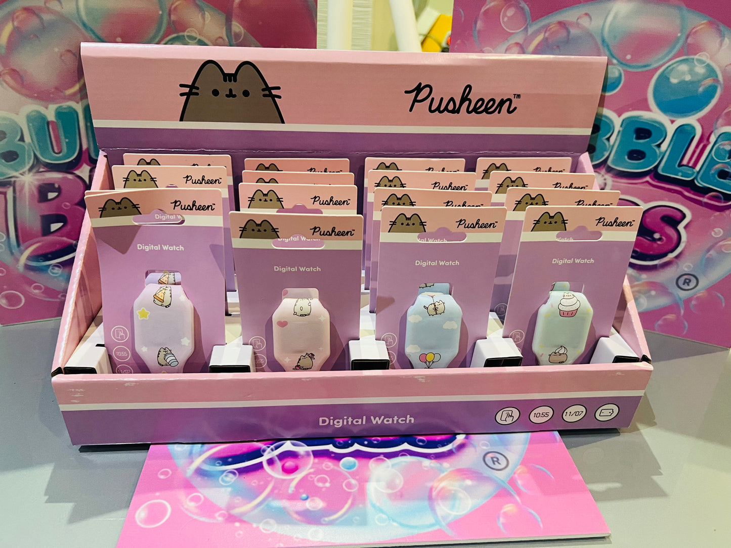 RELÓGIOS DIGITAIS PUSHEEN