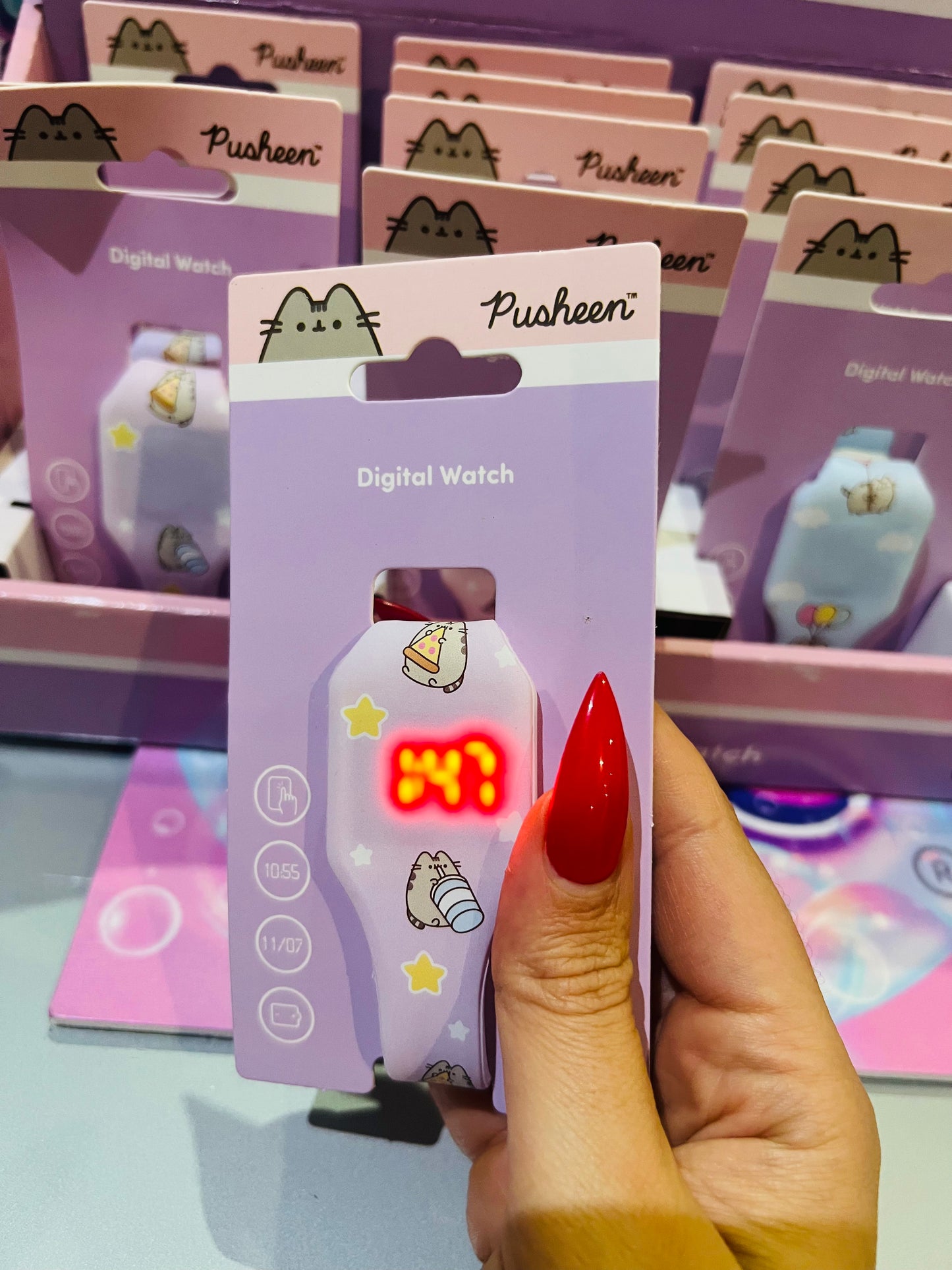 RELÓGIOS DIGITAIS PUSHEEN