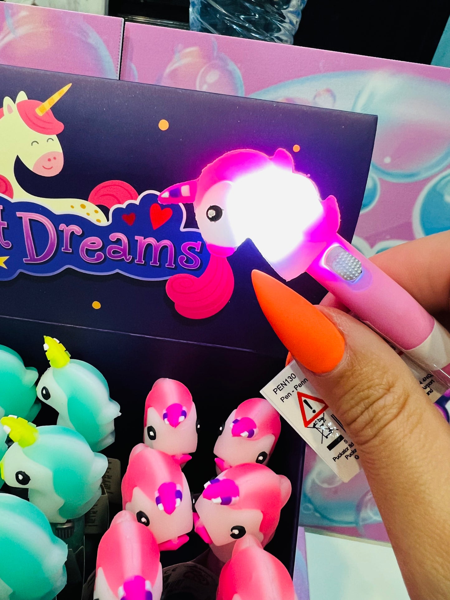 Caneta LED - Unicórnio Bons Sonhos