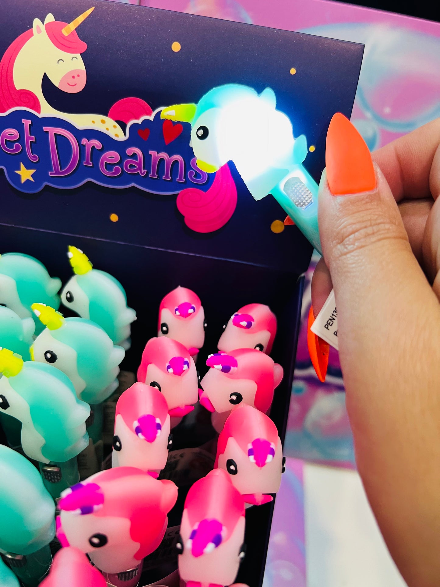 Caneta LED - Unicórnio Bons Sonhos