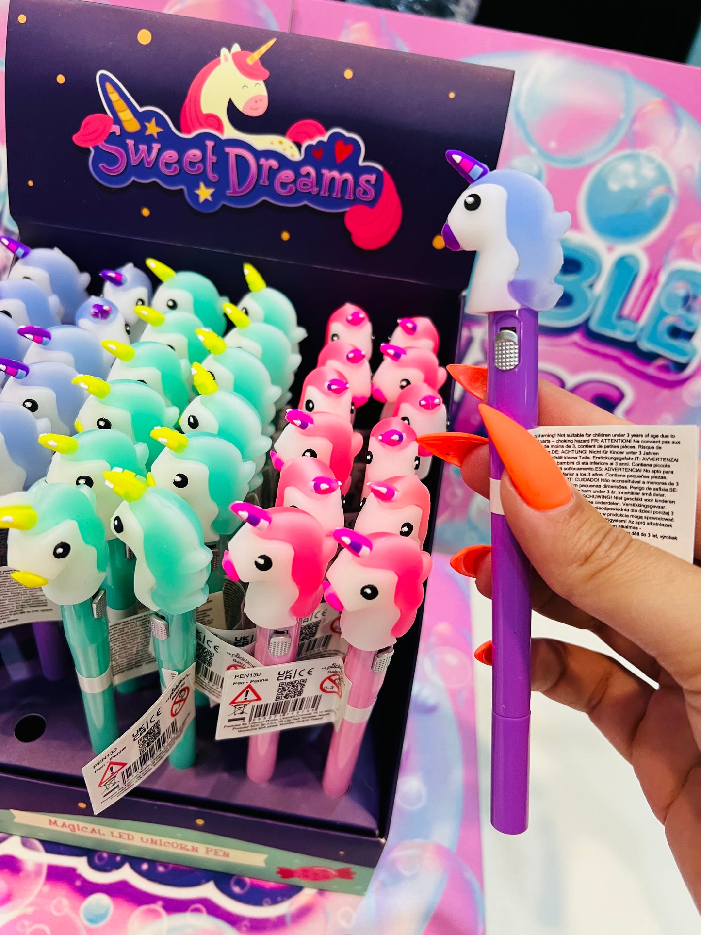 Caneta LED - Unicórnio Bons Sonhos