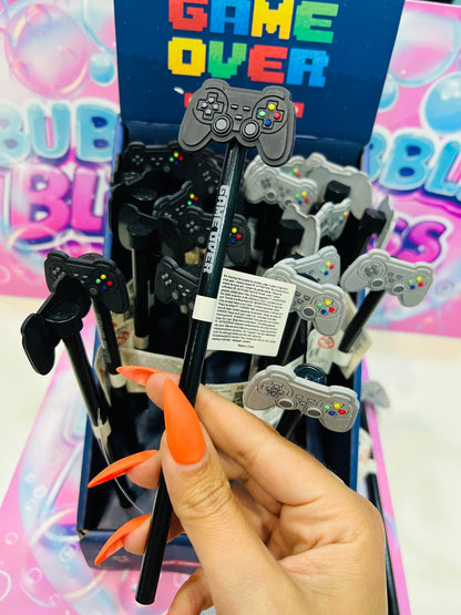 Lápis Game Over com topo PVC