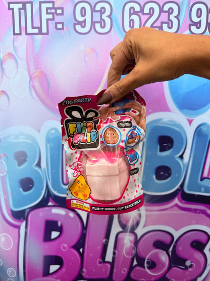 Flip Flip Zoo Party – Brinquedo Surpresa 2 em 1 que Muda de Forma!