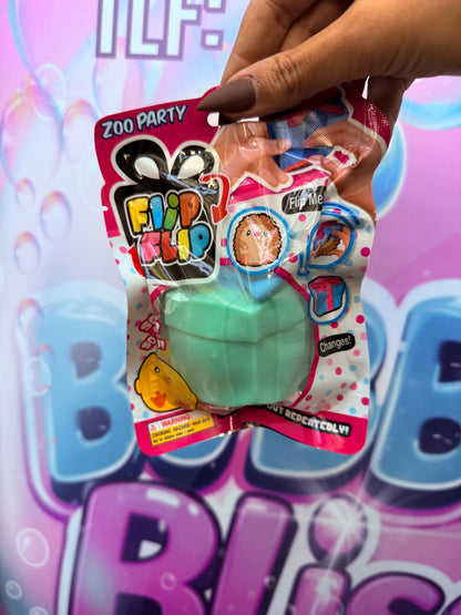 Flip Flip Zoo Party – Brinquedo Surpresa 2 em 1 que Muda de Forma!