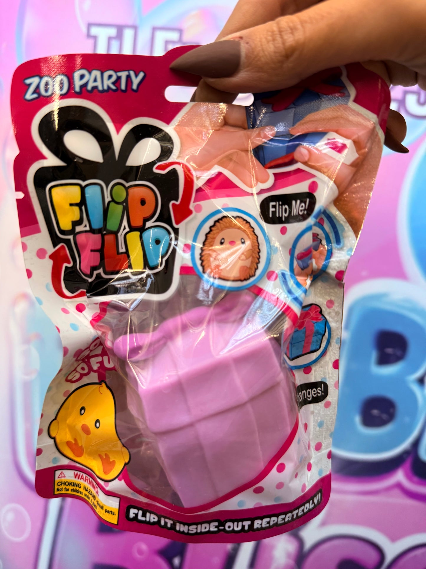 Flip Flip Zoo Party – Brinquedo Surpresa 2 em 1 que Muda de Forma!