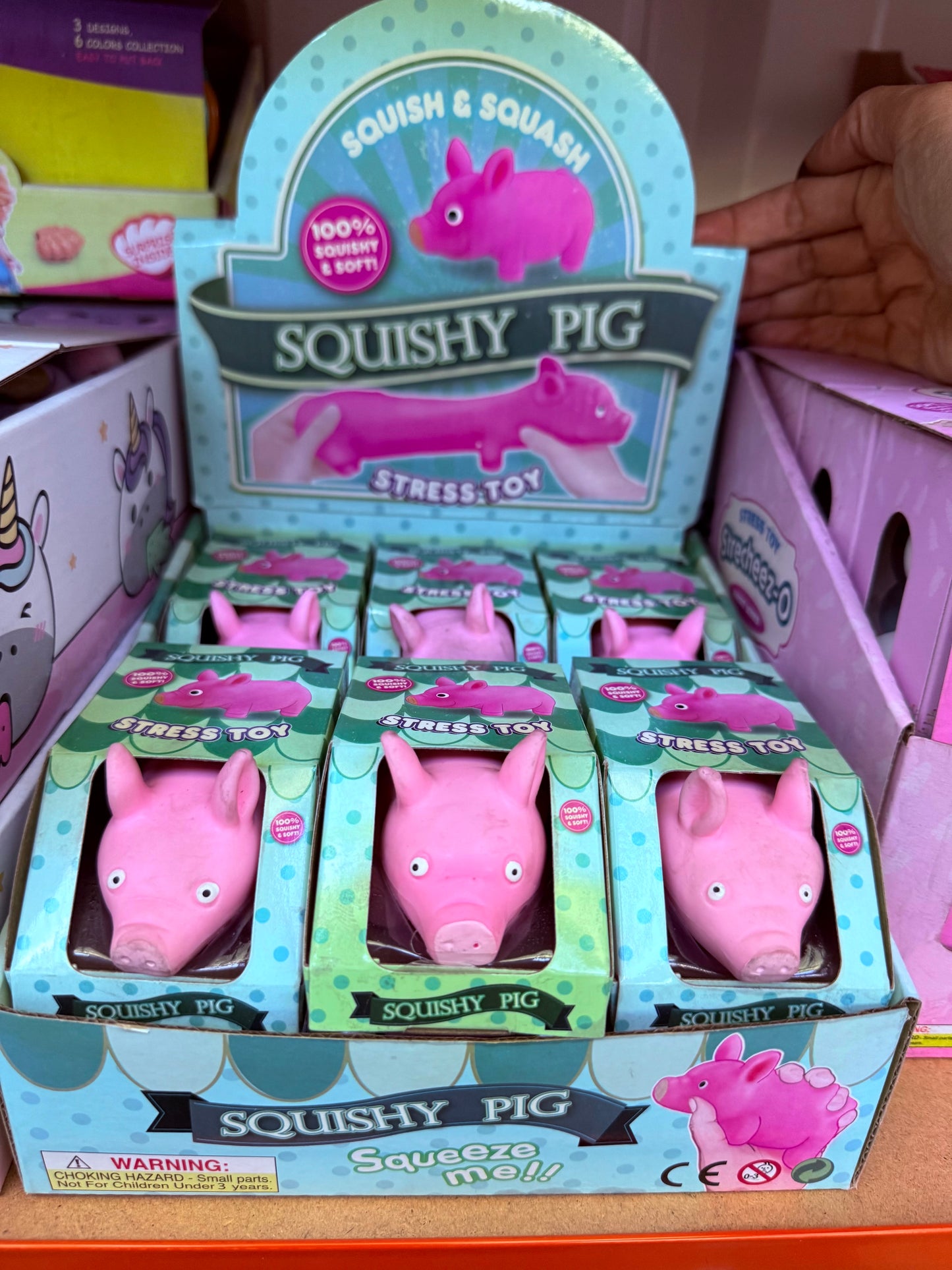 Porquinho Elástico Anti-Stress Stop Ansiedade