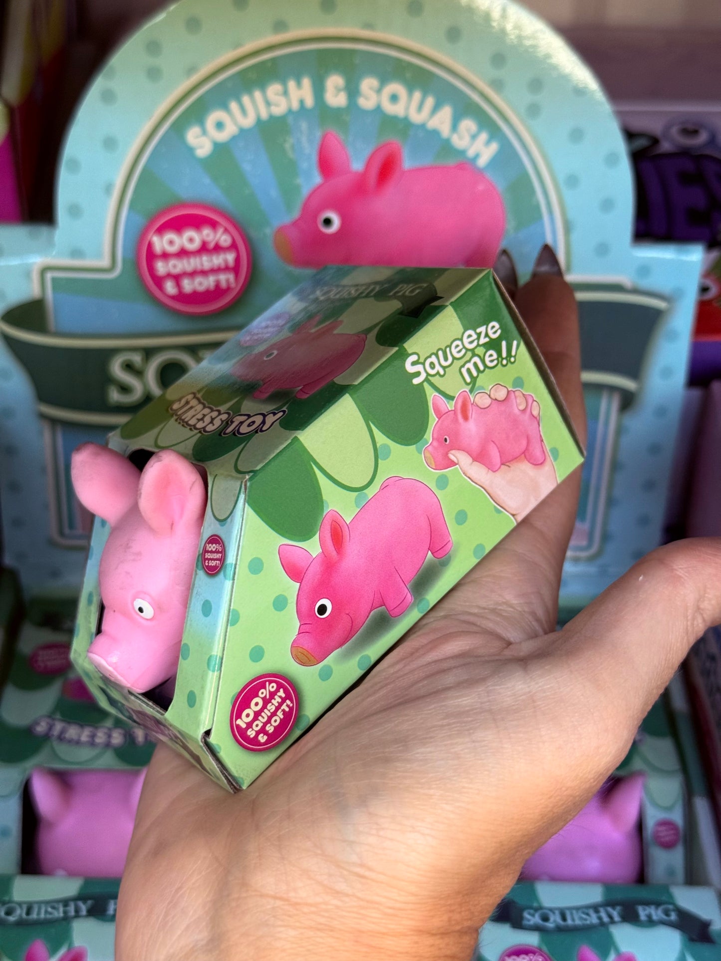 Porquinho Elástico Anti-Stress Stop Ansiedade