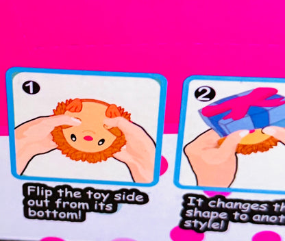 Flip Flip Zoo Party – Brinquedo Surpresa 2 em 1 que Muda de Forma!