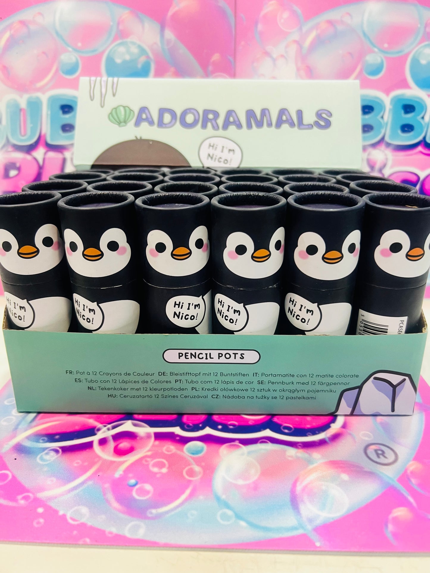 Pinguim - Tubo com 12 lápis de cor