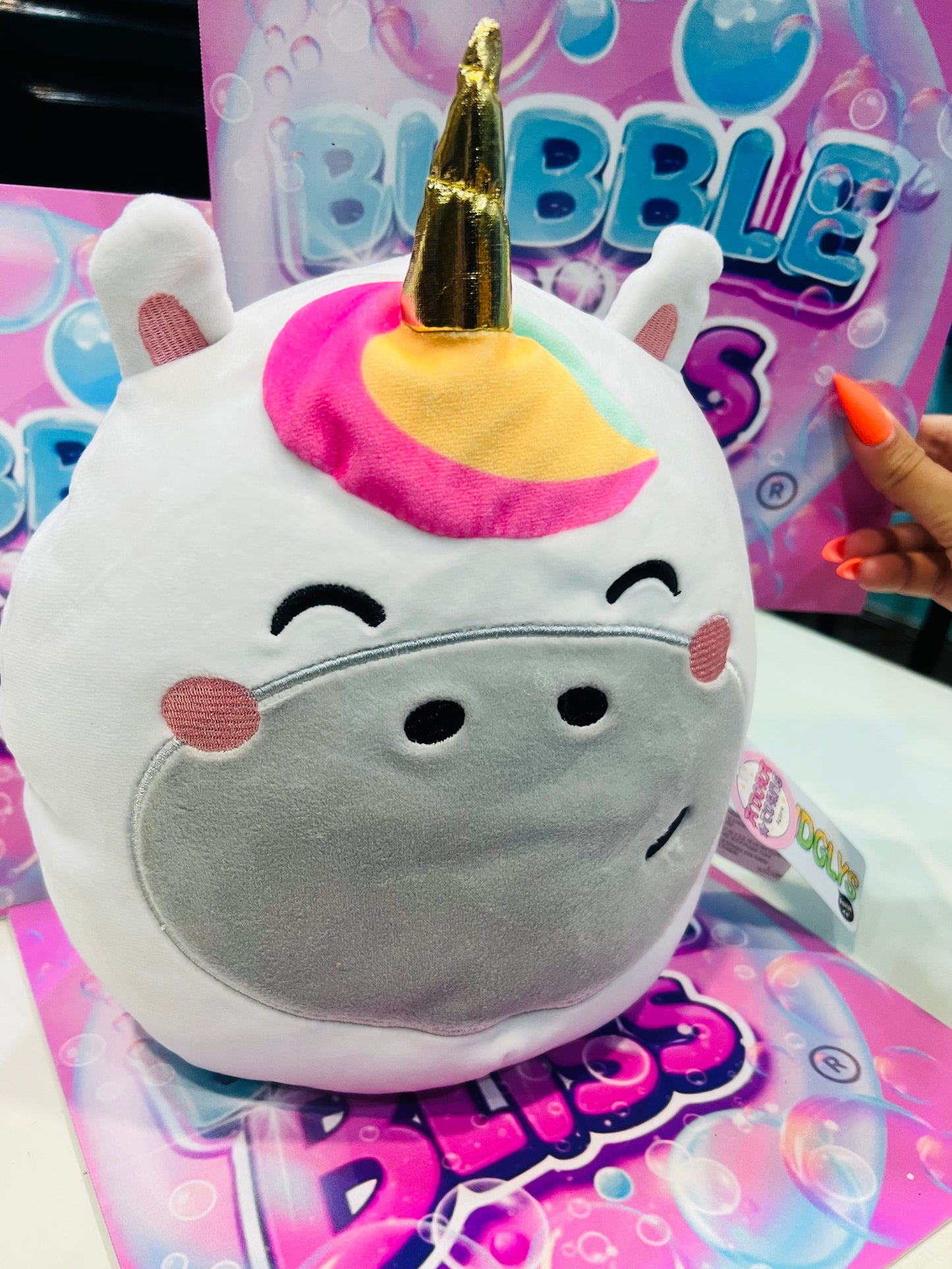 Peluche Fofinho Squidglys Astra o unicórnio - Adoracorns