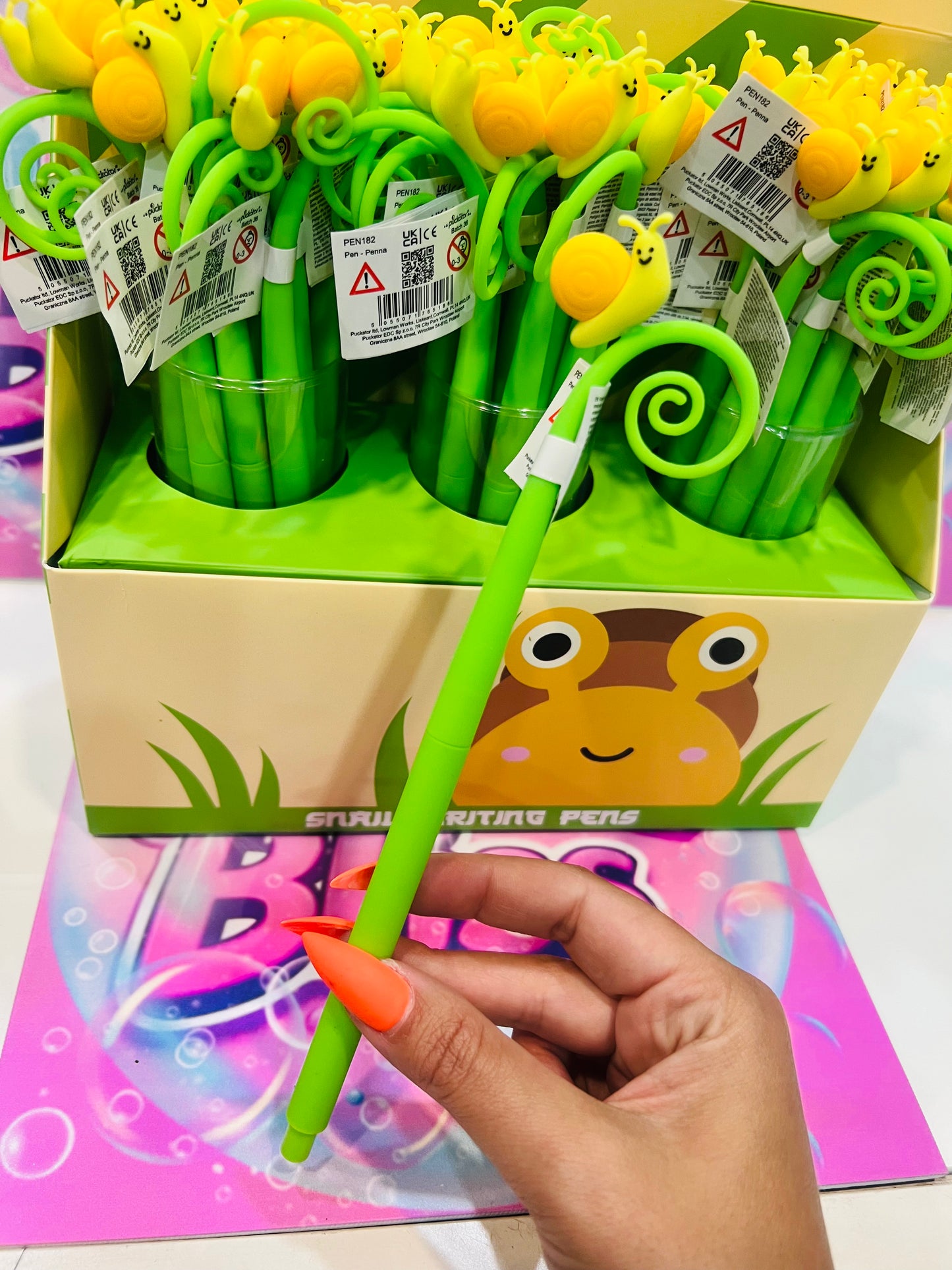 Caneta de ponta Fina Adoramals - Caracol