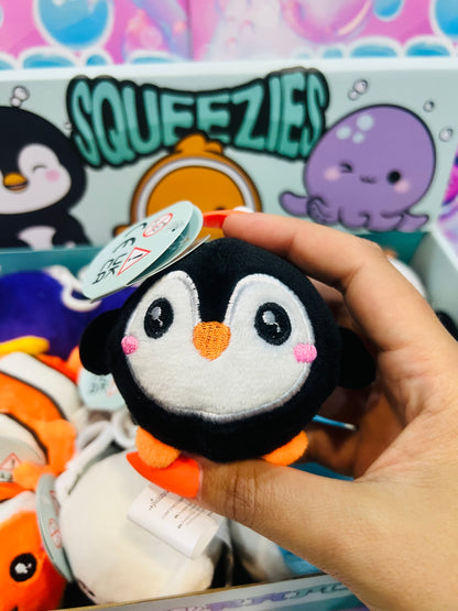 Porta-Chaves de Peluche Adoramals Squeezies - Animais Marinhos