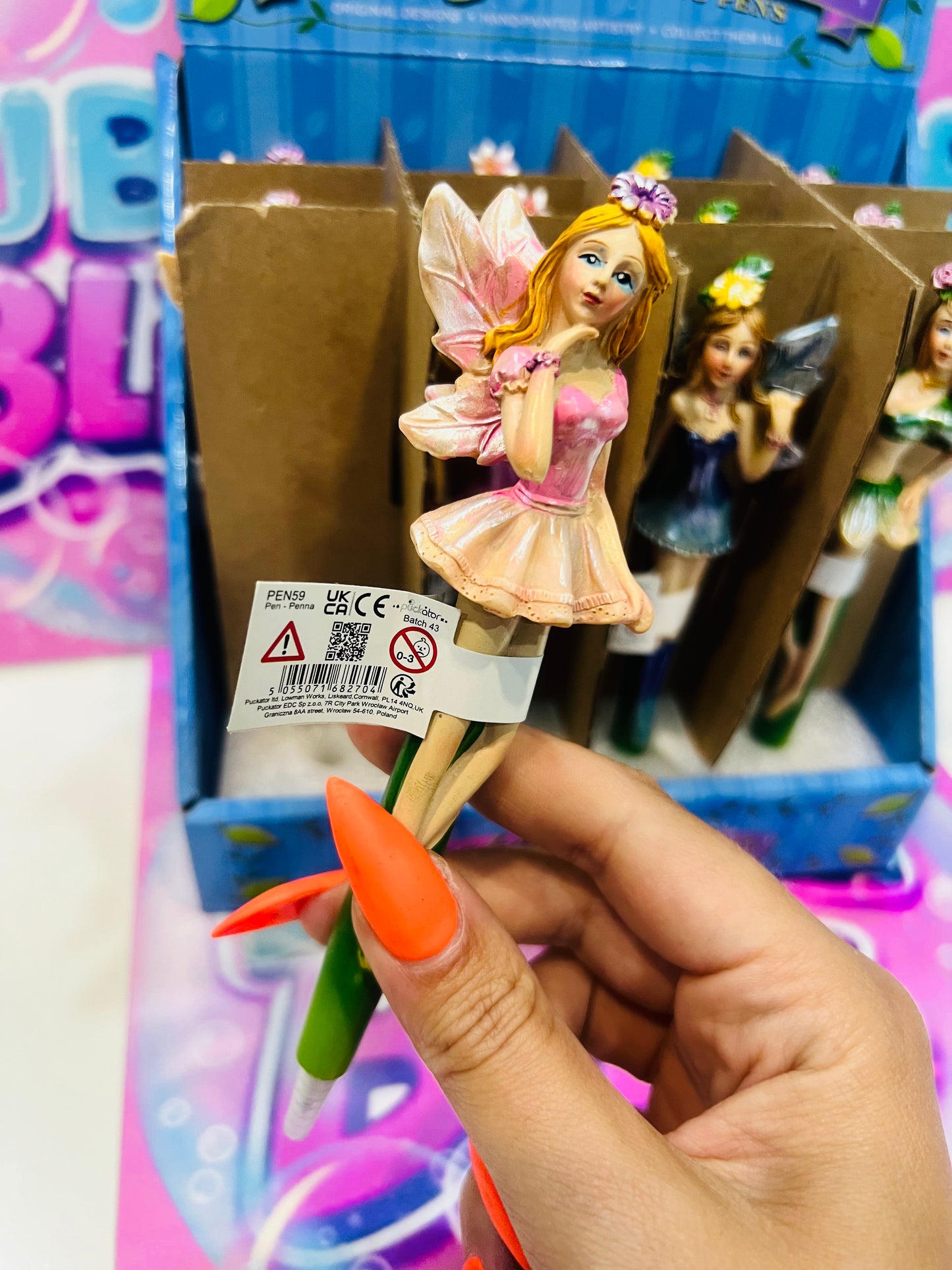 Caneta Fantasía Fadas