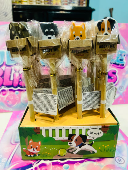 Lápis e borracha Caixa com Cachorro