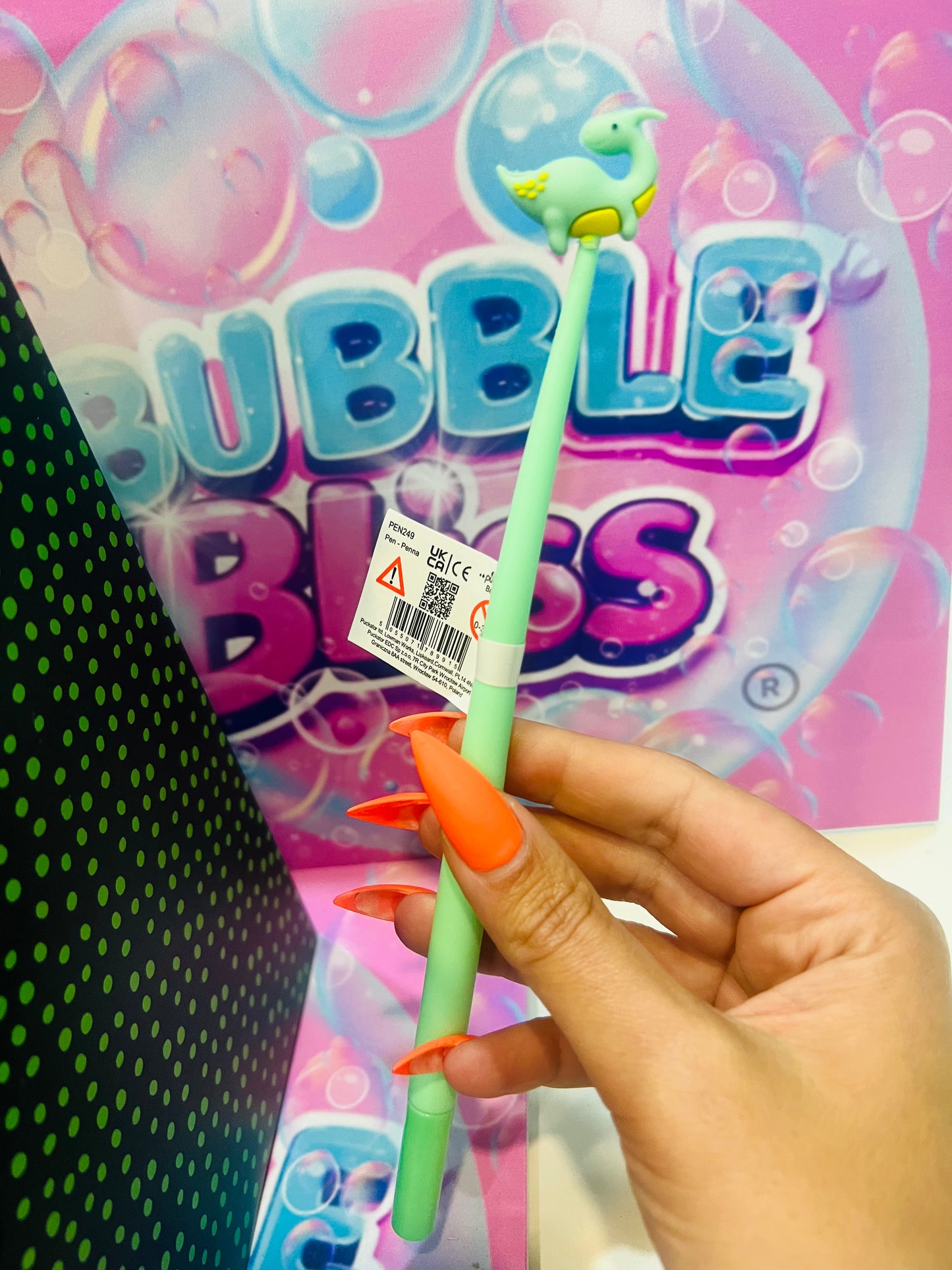 Caneta de Ponta Fina - dinossauro