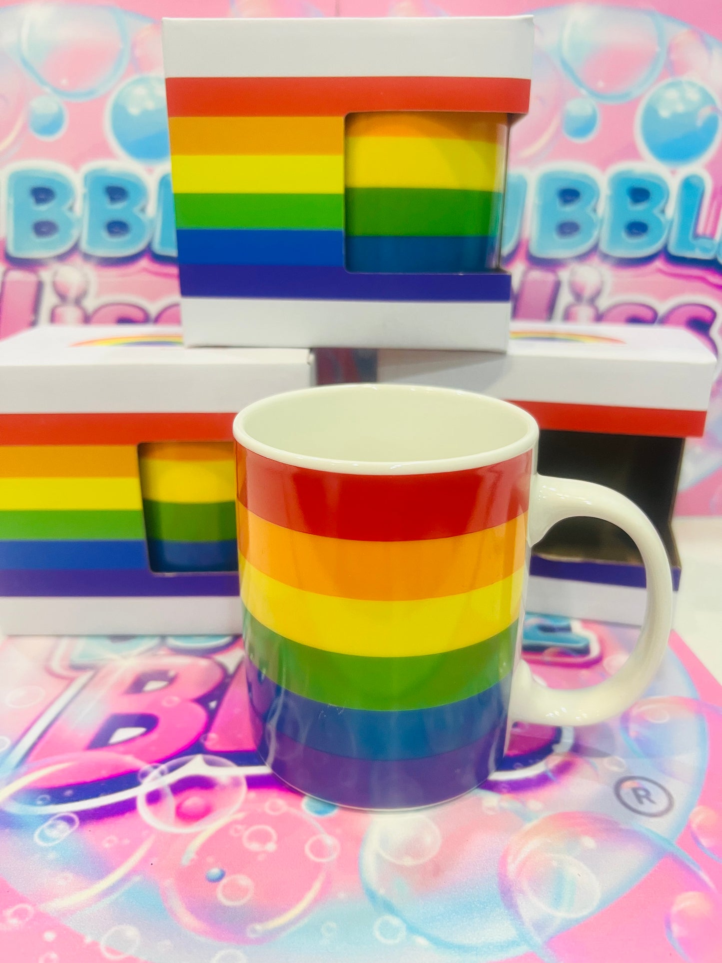 Caneca Porcelana Arco Íris