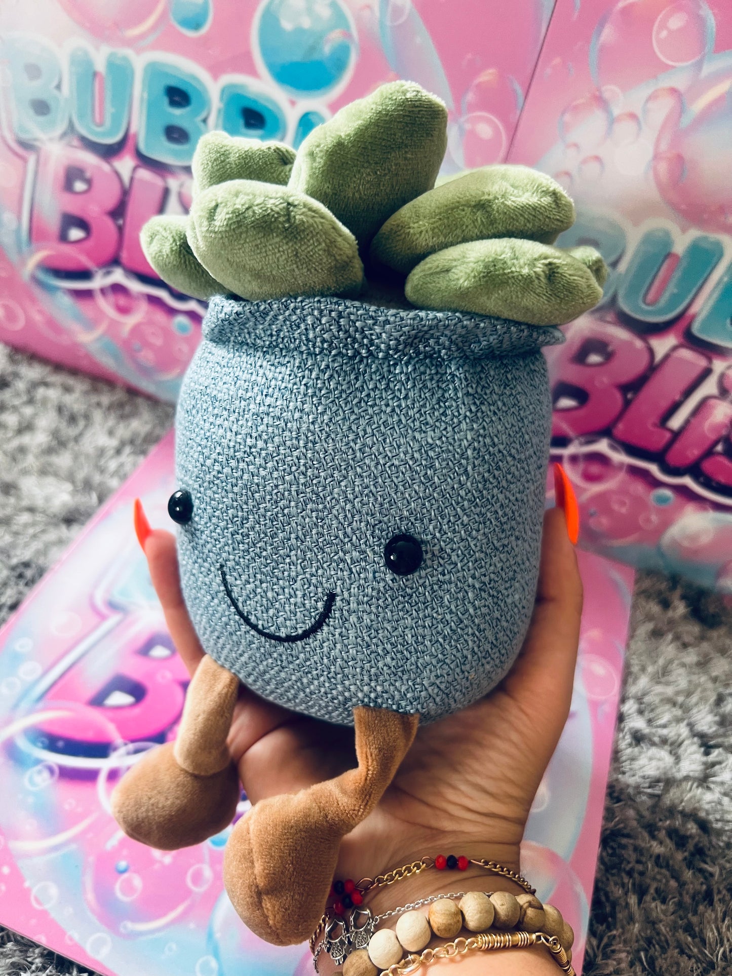 Vaso Flor Peluche