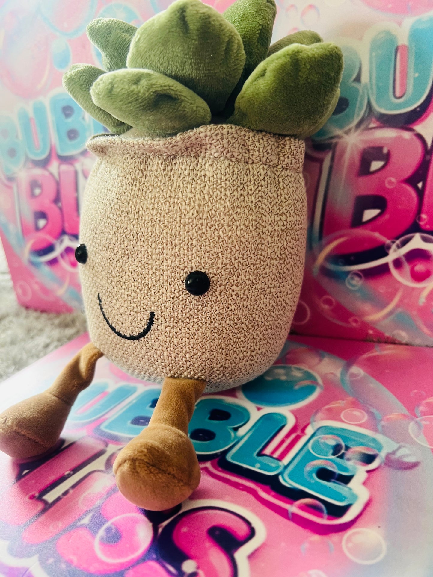 Vaso Flor Peluche