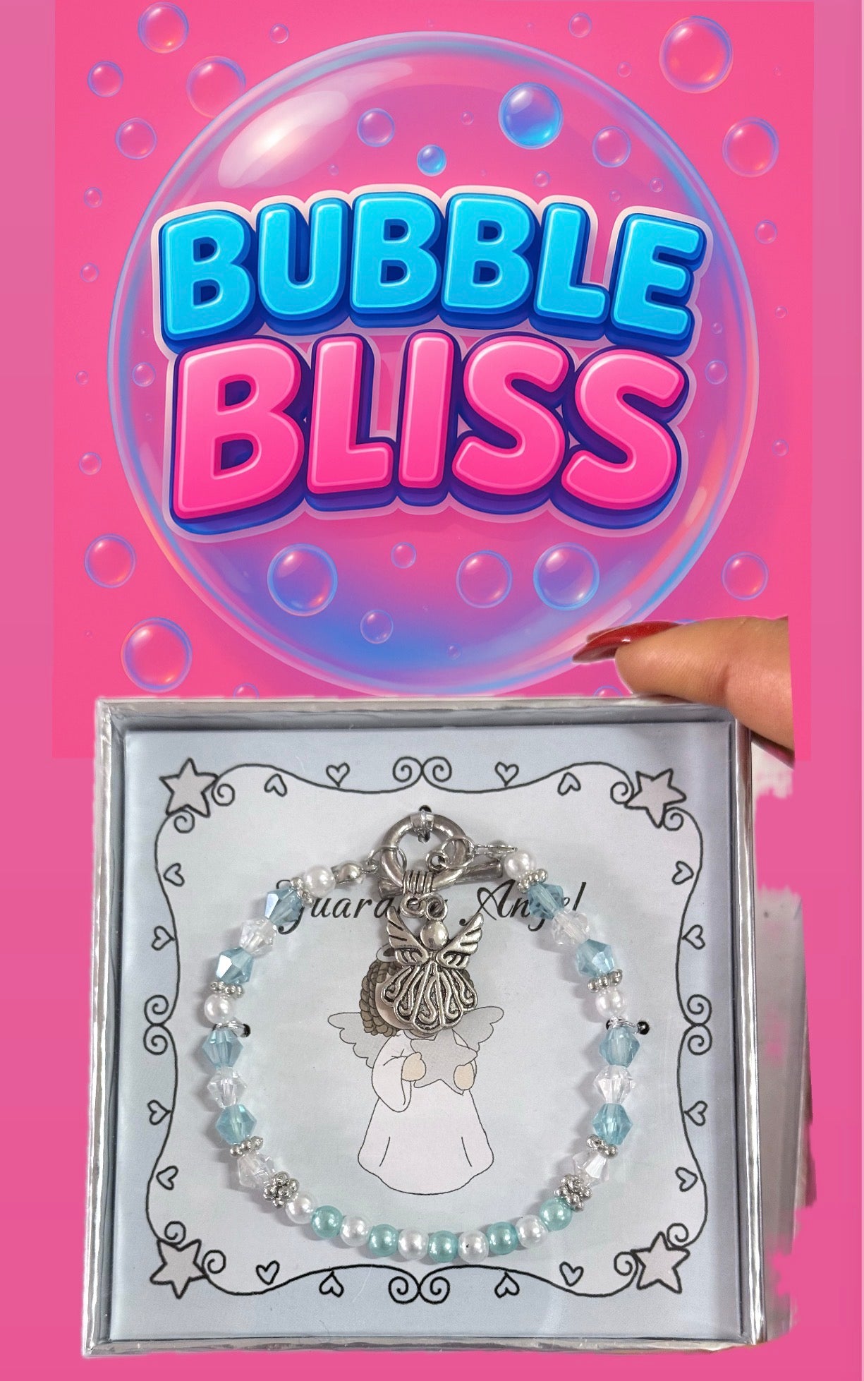 Pulseira Anjo da Guarda Infantil – Proteção, Amor e Luz