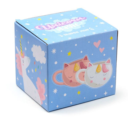 Caneca Cerâmica Unicórnio – Mar Encantado (Rosa ou Branco)