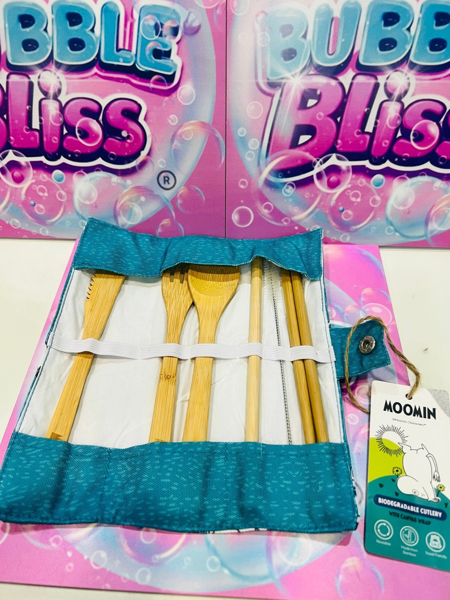 Conjunto Bamboo Talheres - Bubble Bliss