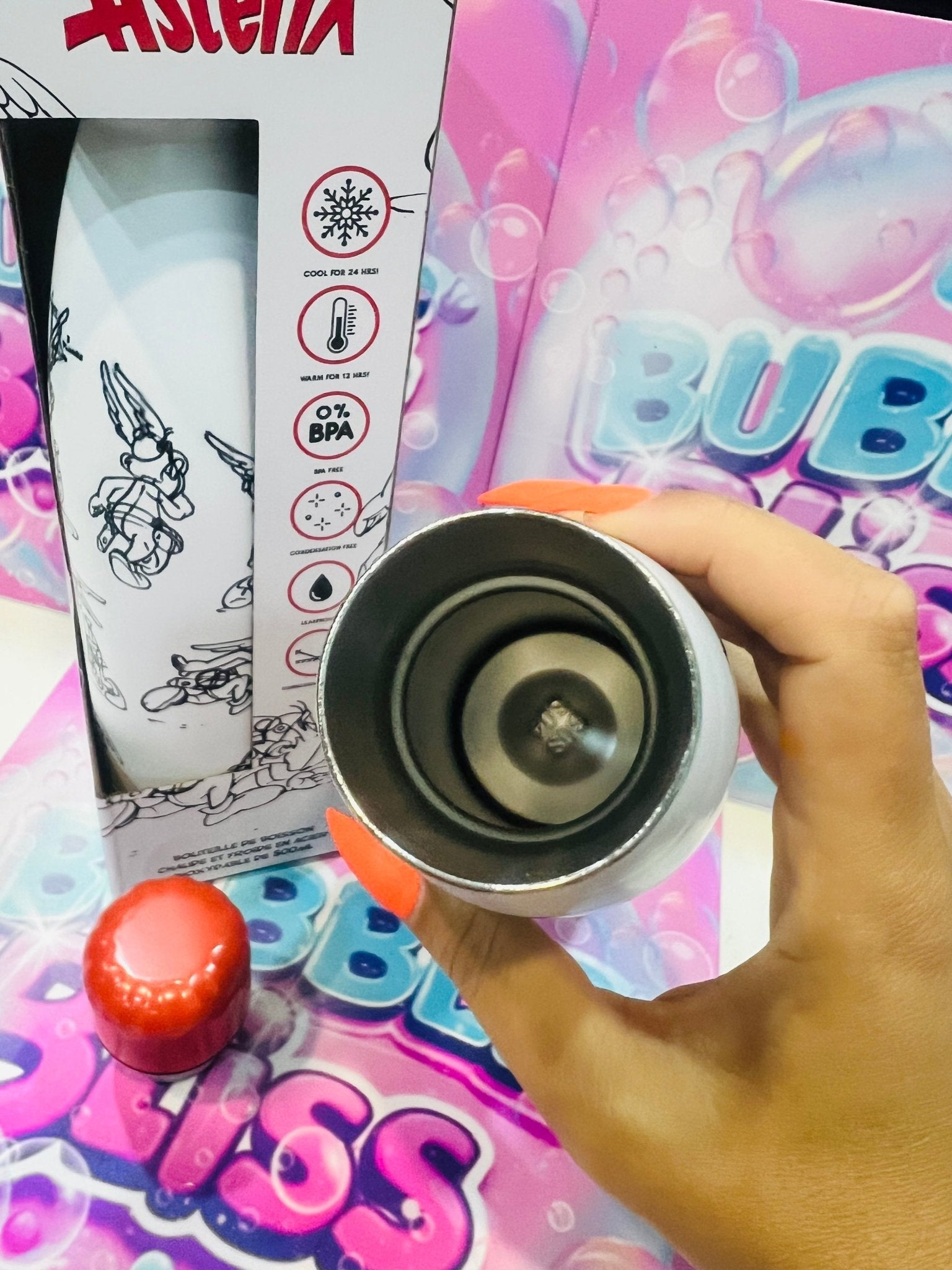 Garrafa Térmica Asterix - Bubble Bliss